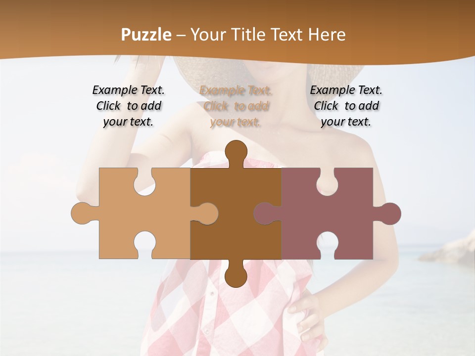 Young Attractive Female PowerPoint Template