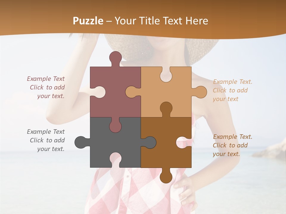 Young Attractive Female PowerPoint Template