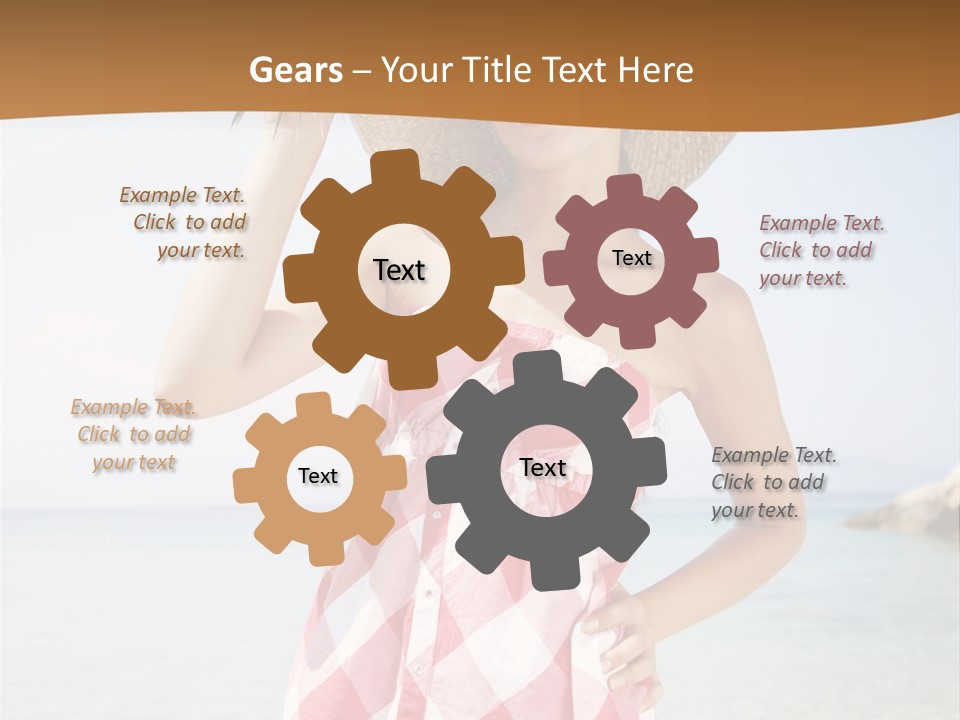 Young Attractive Female PowerPoint Template