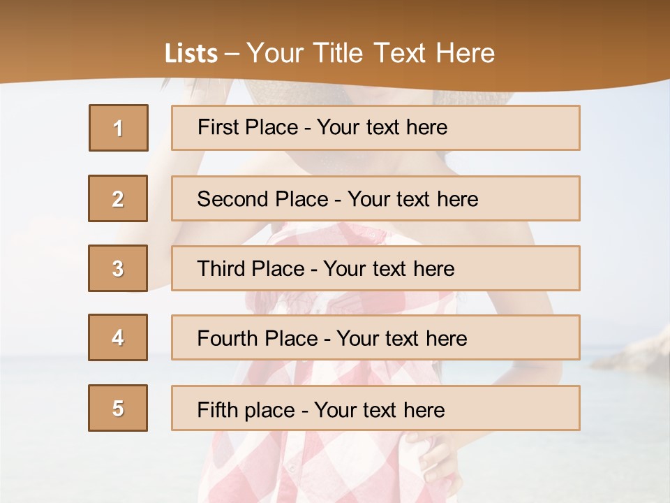 Young Attractive Female PowerPoint Template