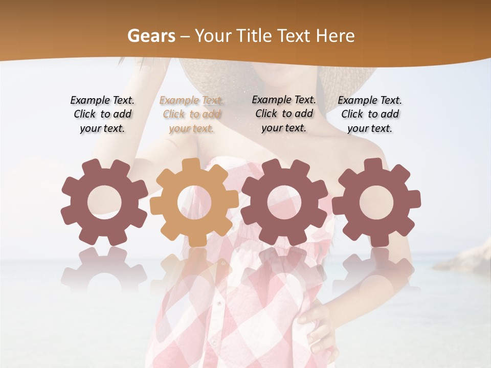 Young Attractive Female PowerPoint Template