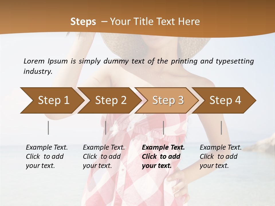 Young Attractive Female PowerPoint Template