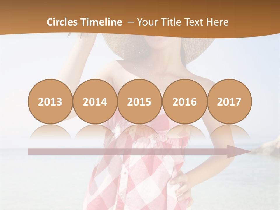 Young Attractive Female PowerPoint Template