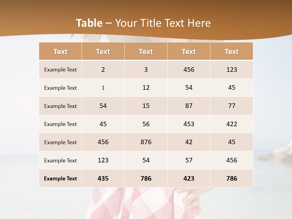 Young Attractive Female PowerPoint Template