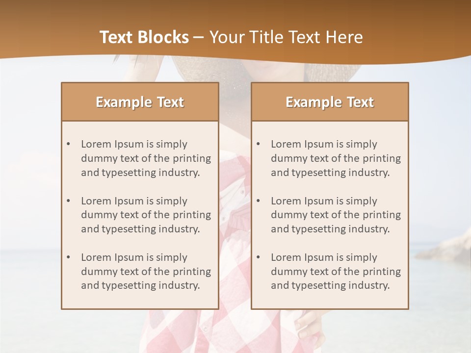 Young Attractive Female PowerPoint Template