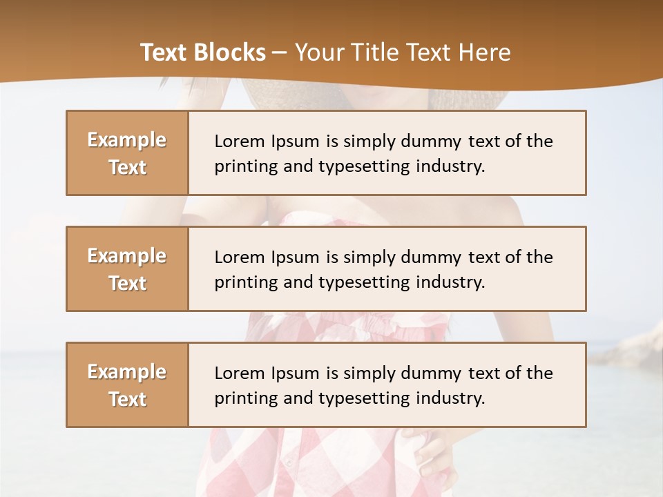 Young Attractive Female PowerPoint Template