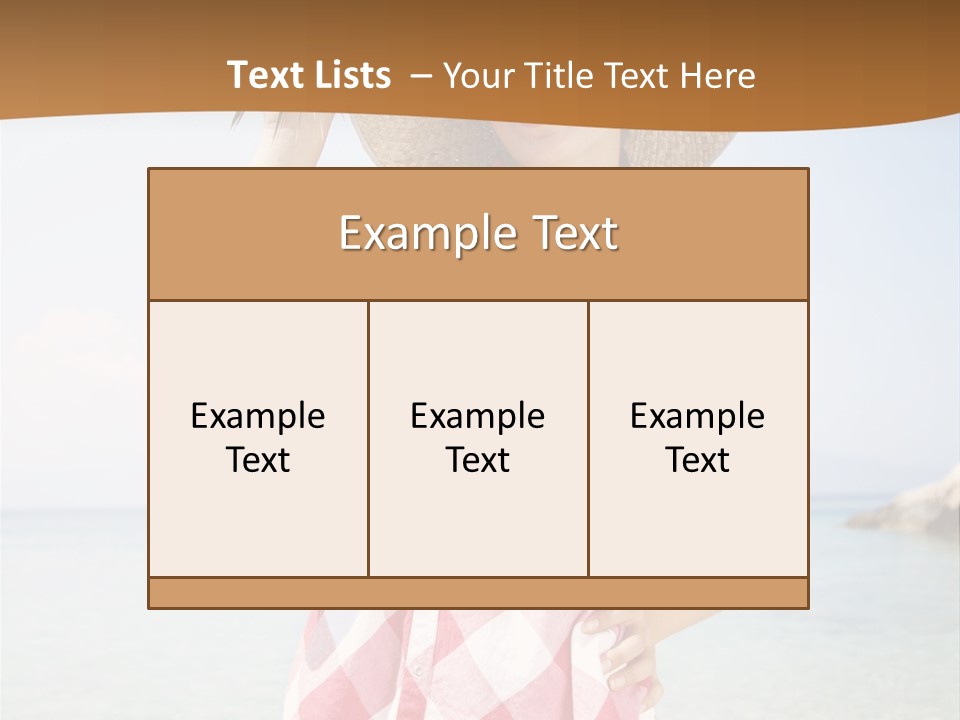 Young Attractive Female PowerPoint Template