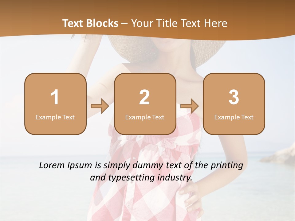 Young Attractive Female PowerPoint Template