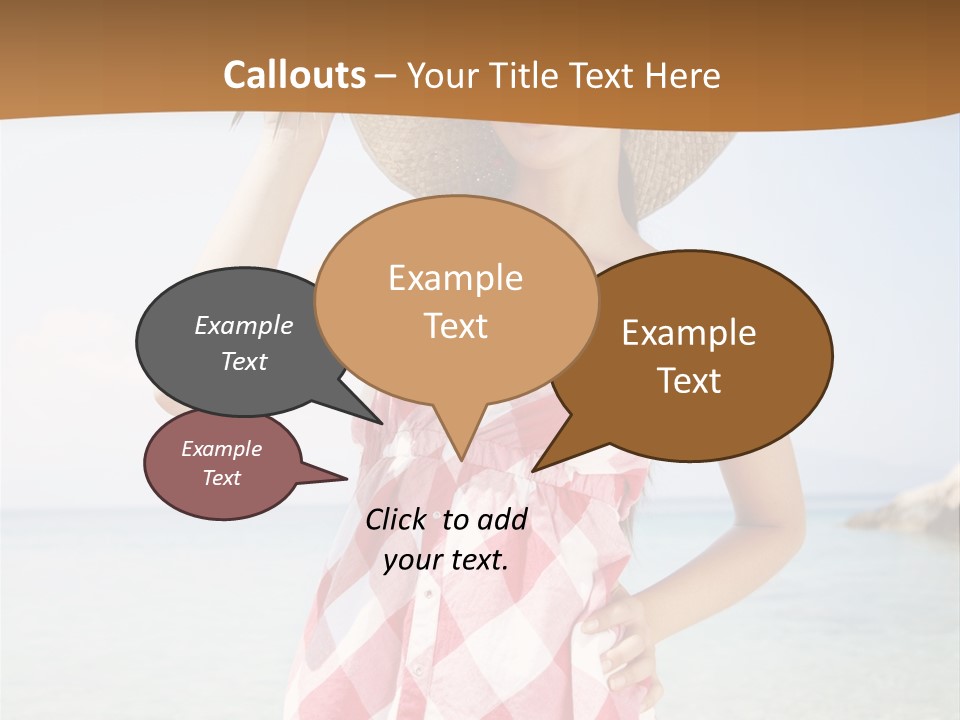 Young Attractive Female PowerPoint Template