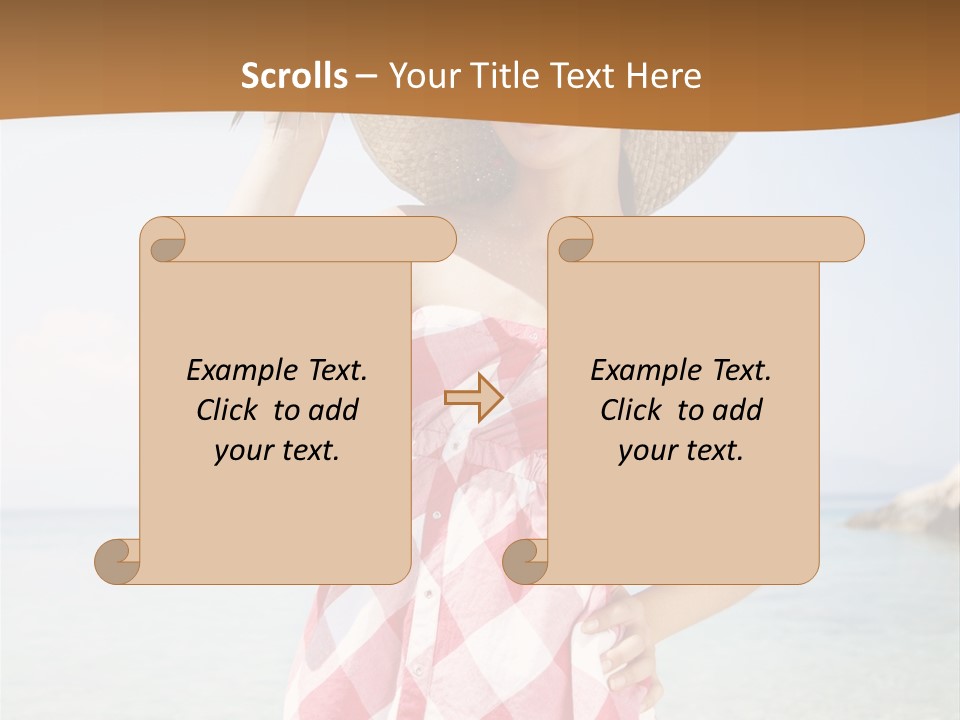 Young Attractive Female PowerPoint Template