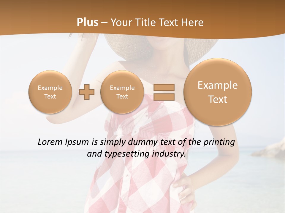 Young Attractive Female PowerPoint Template