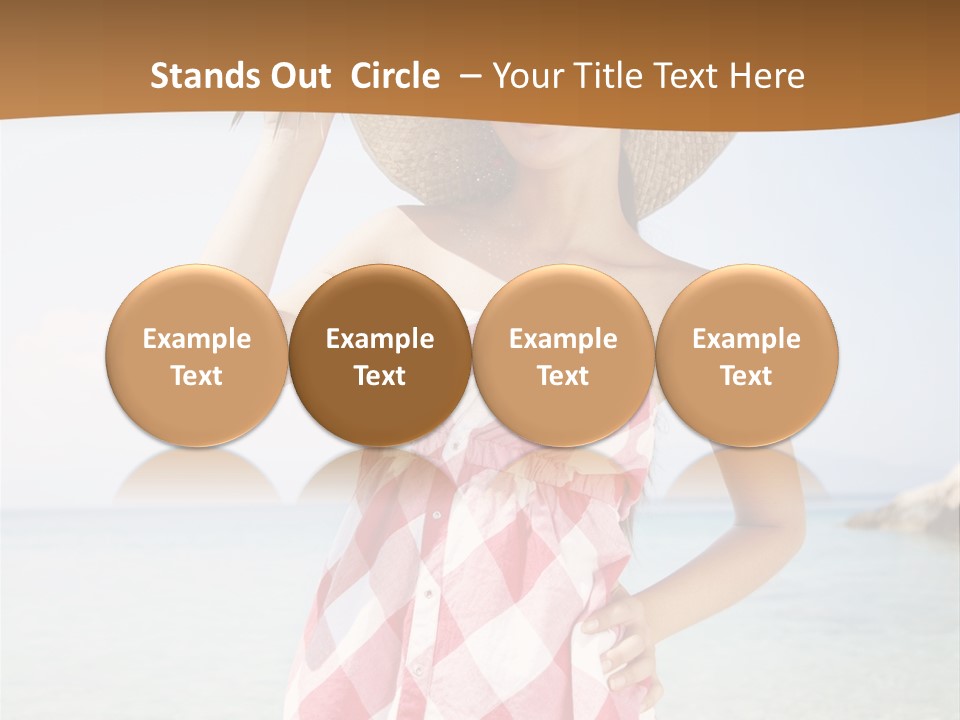 Young Attractive Female PowerPoint Template