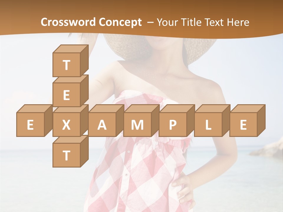 Young Attractive Female PowerPoint Template