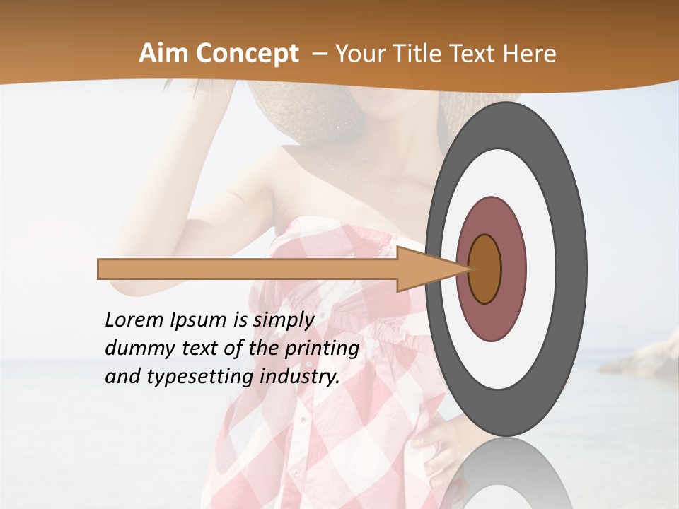 Young Attractive Female PowerPoint Template