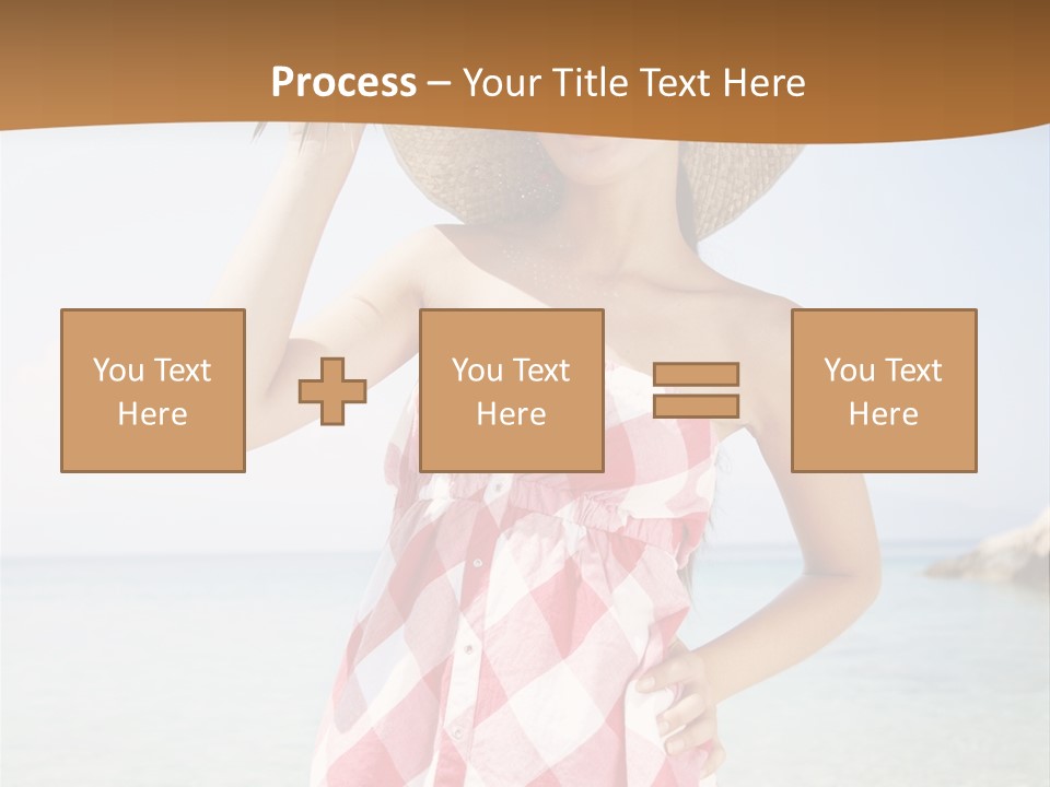 Young Attractive Female PowerPoint Template
