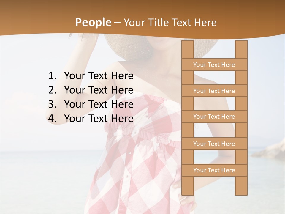 Young Attractive Female PowerPoint Template