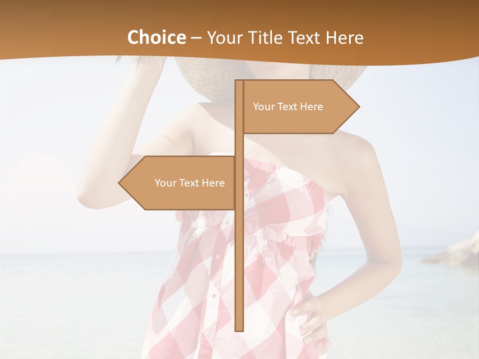 Young Attractive Female PowerPoint Template