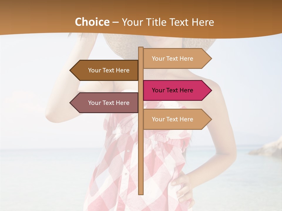 Young Attractive Female PowerPoint Template