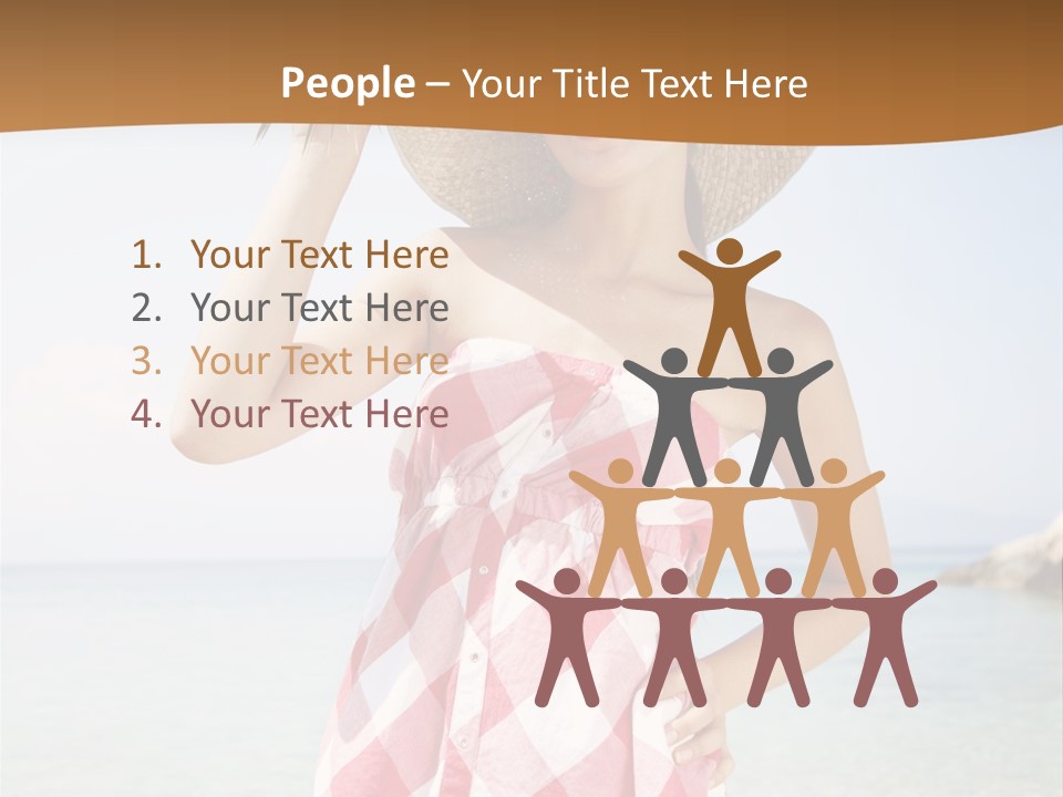 Young Attractive Female PowerPoint Template