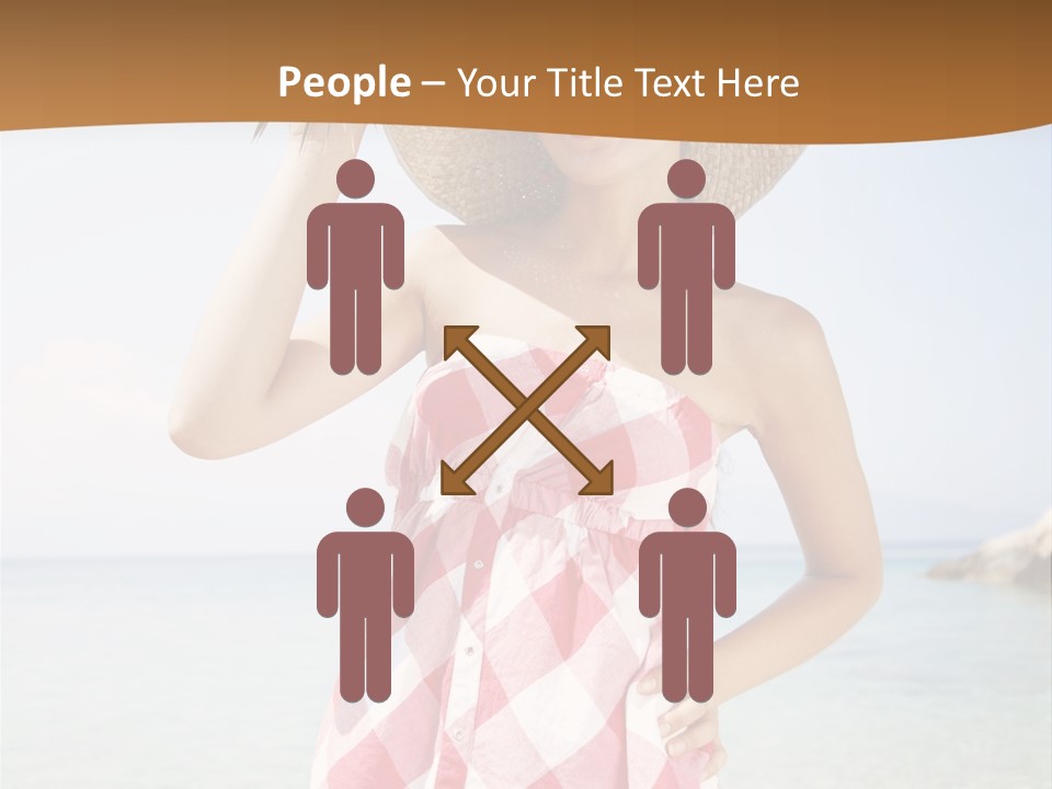 Young Attractive Female PowerPoint Template