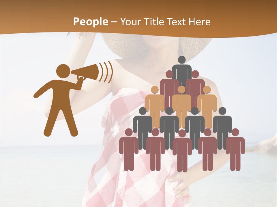 Young Attractive Female PowerPoint Template