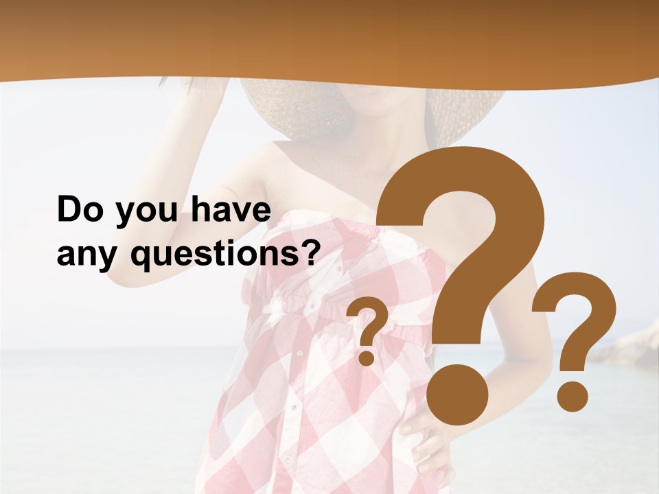 Young Attractive Female PowerPoint Template