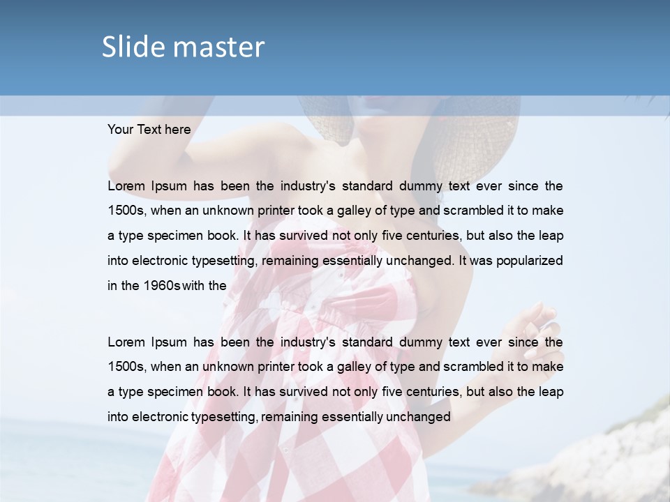 Summer Sunglasses Leisure PowerPoint Template