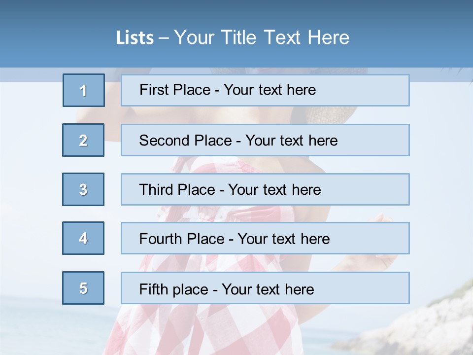 Summer Sunglasses Leisure PowerPoint Template