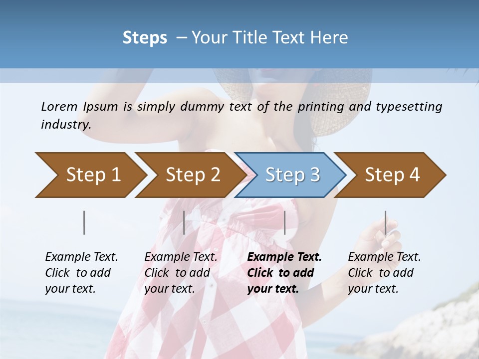 Summer Sunglasses Leisure PowerPoint Template