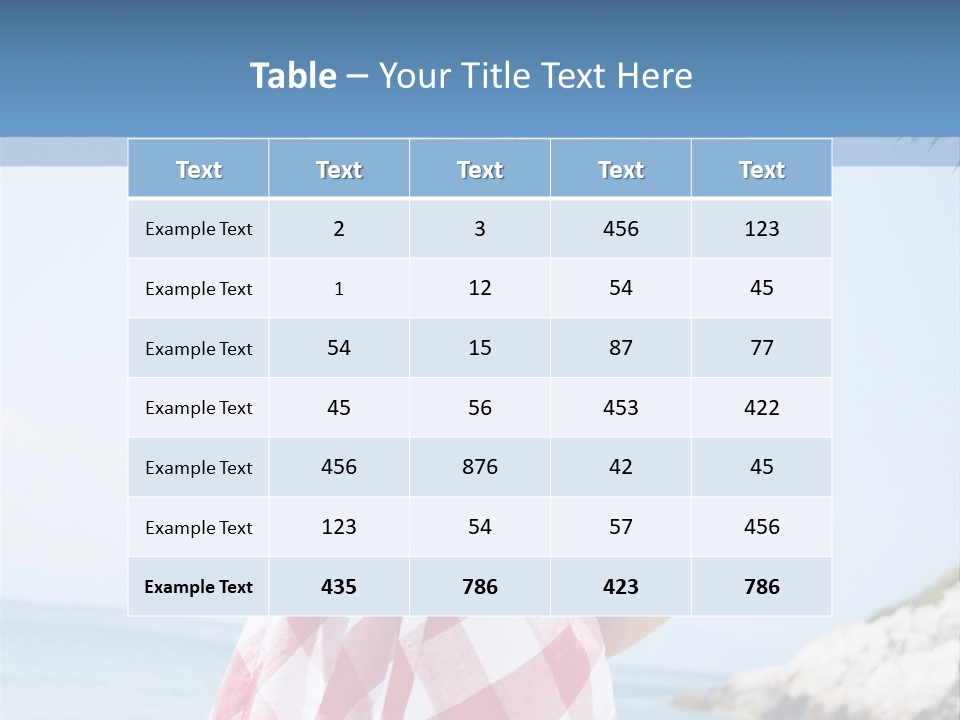 Summer Sunglasses Leisure PowerPoint Template