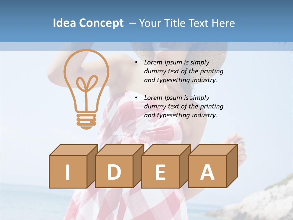 Summer Sunglasses Leisure PowerPoint Template