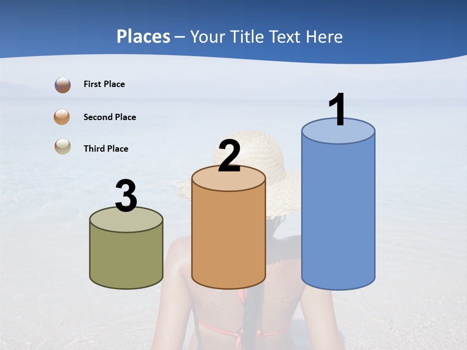 Female Attractive Summer PowerPoint Template