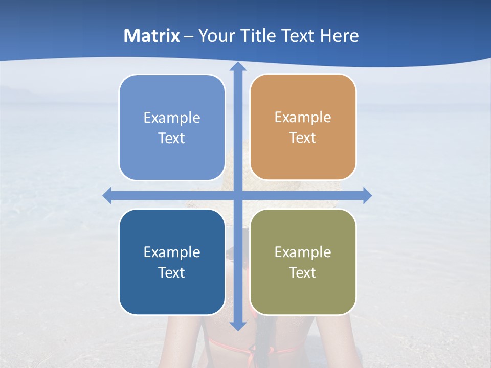 Female Attractive Summer PowerPoint Template