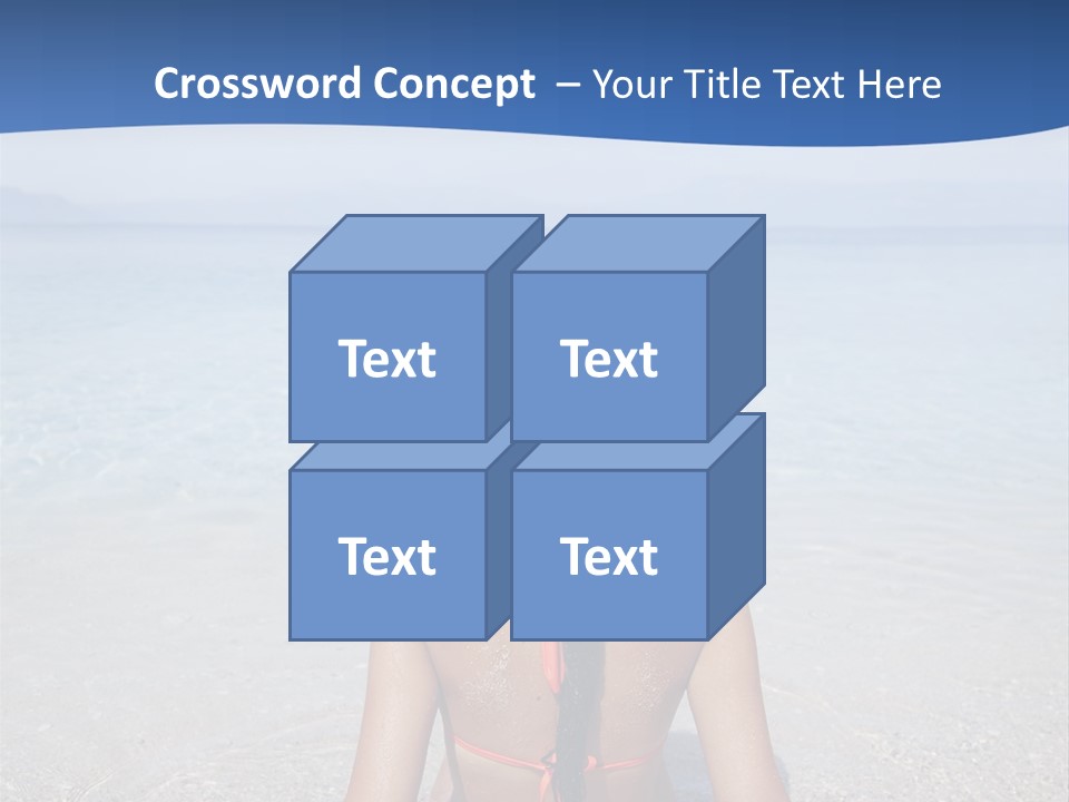 Female Attractive Summer PowerPoint Template