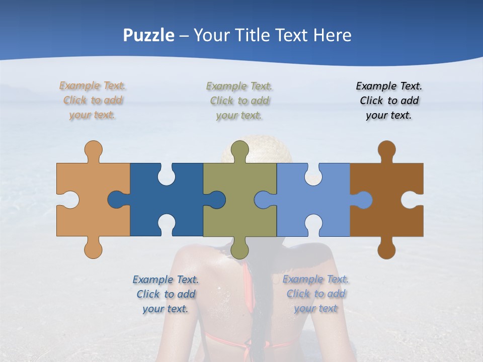 Female Attractive Summer PowerPoint Template