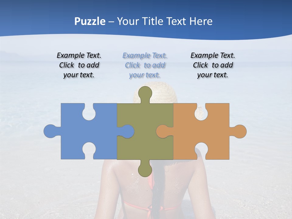 Female Attractive Summer PowerPoint Template