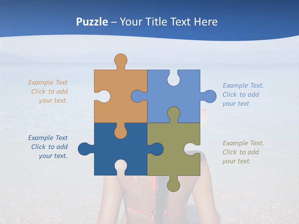 Female Attractive Summer PowerPoint Template