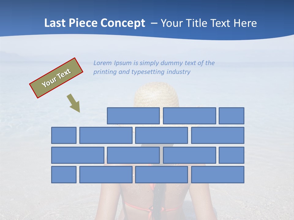 Female Attractive Summer PowerPoint Template