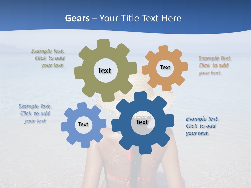 Female Attractive Summer PowerPoint Template