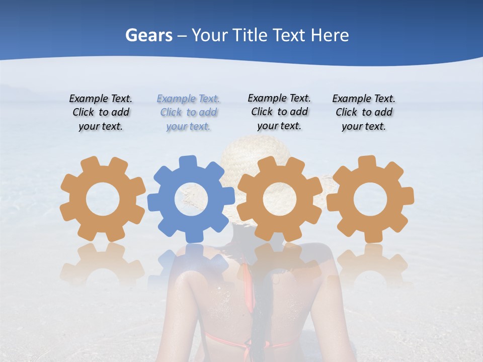 Female Attractive Summer PowerPoint Template
