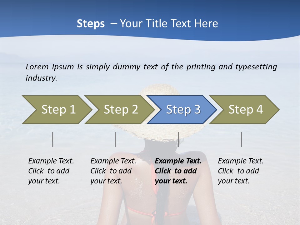 Female Attractive Summer PowerPoint Template