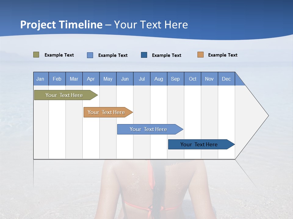 Female Attractive Summer PowerPoint Template