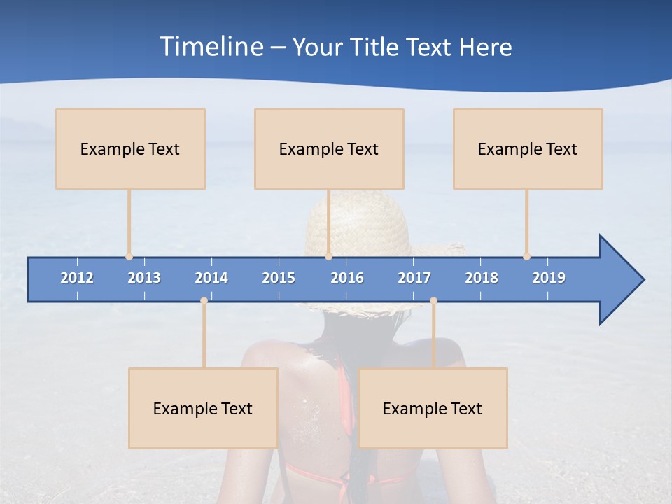 Female Attractive Summer PowerPoint Template
