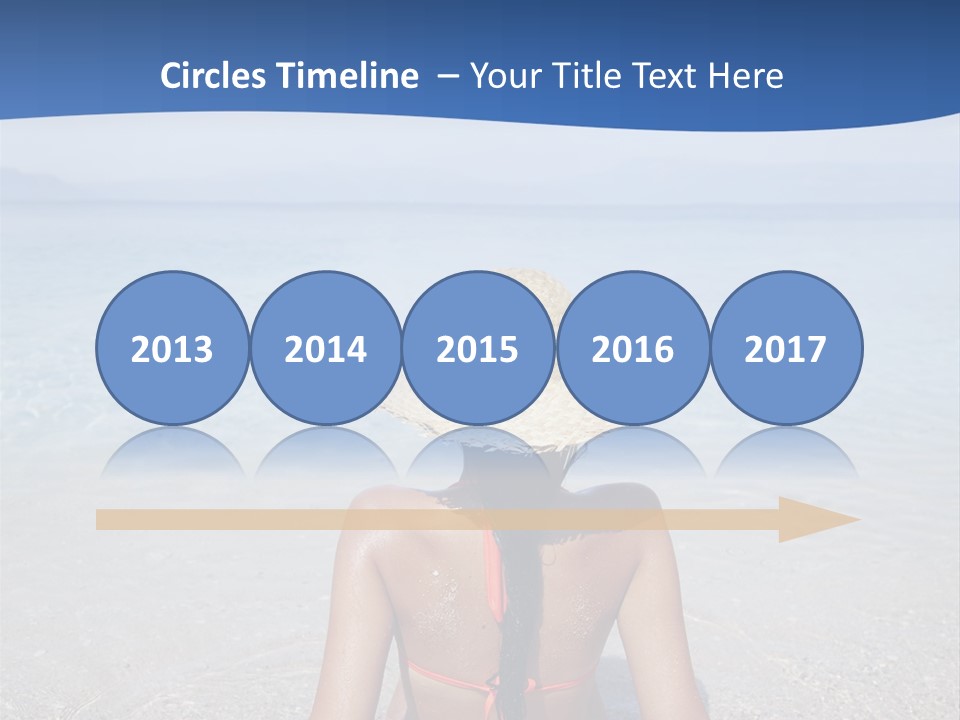 Female Attractive Summer PowerPoint Template