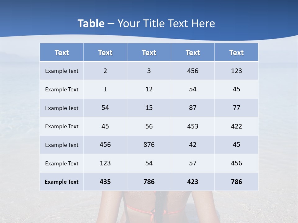 Female Attractive Summer PowerPoint Template