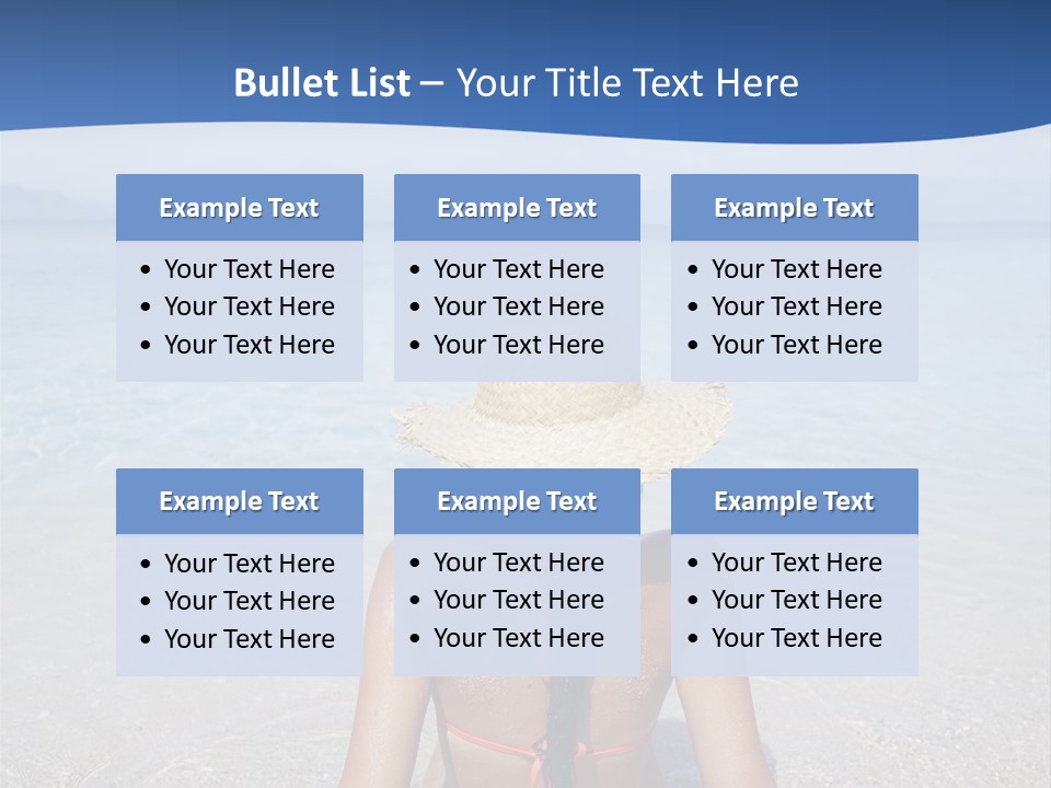 Female Attractive Summer PowerPoint Template