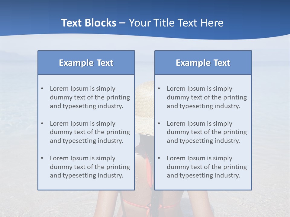 Female Attractive Summer PowerPoint Template