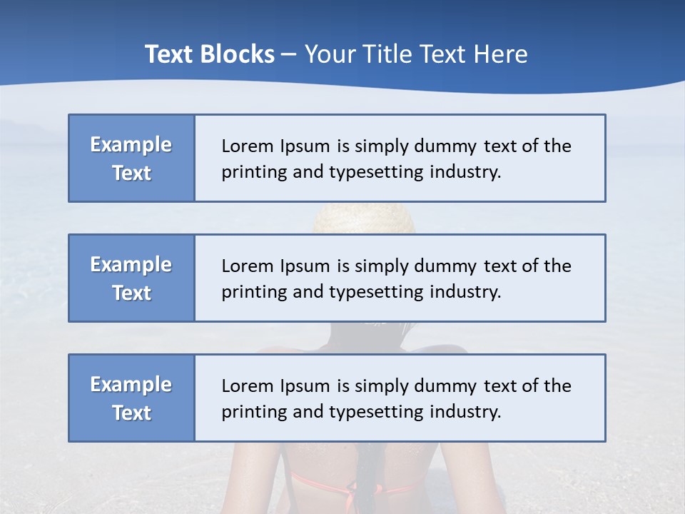 Female Attractive Summer PowerPoint Template