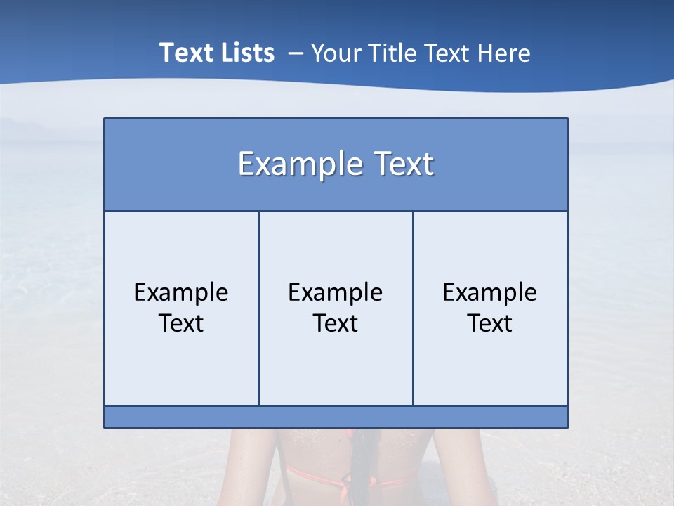 Female Attractive Summer PowerPoint Template