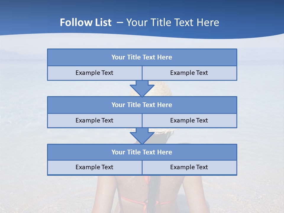 Female Attractive Summer PowerPoint Template